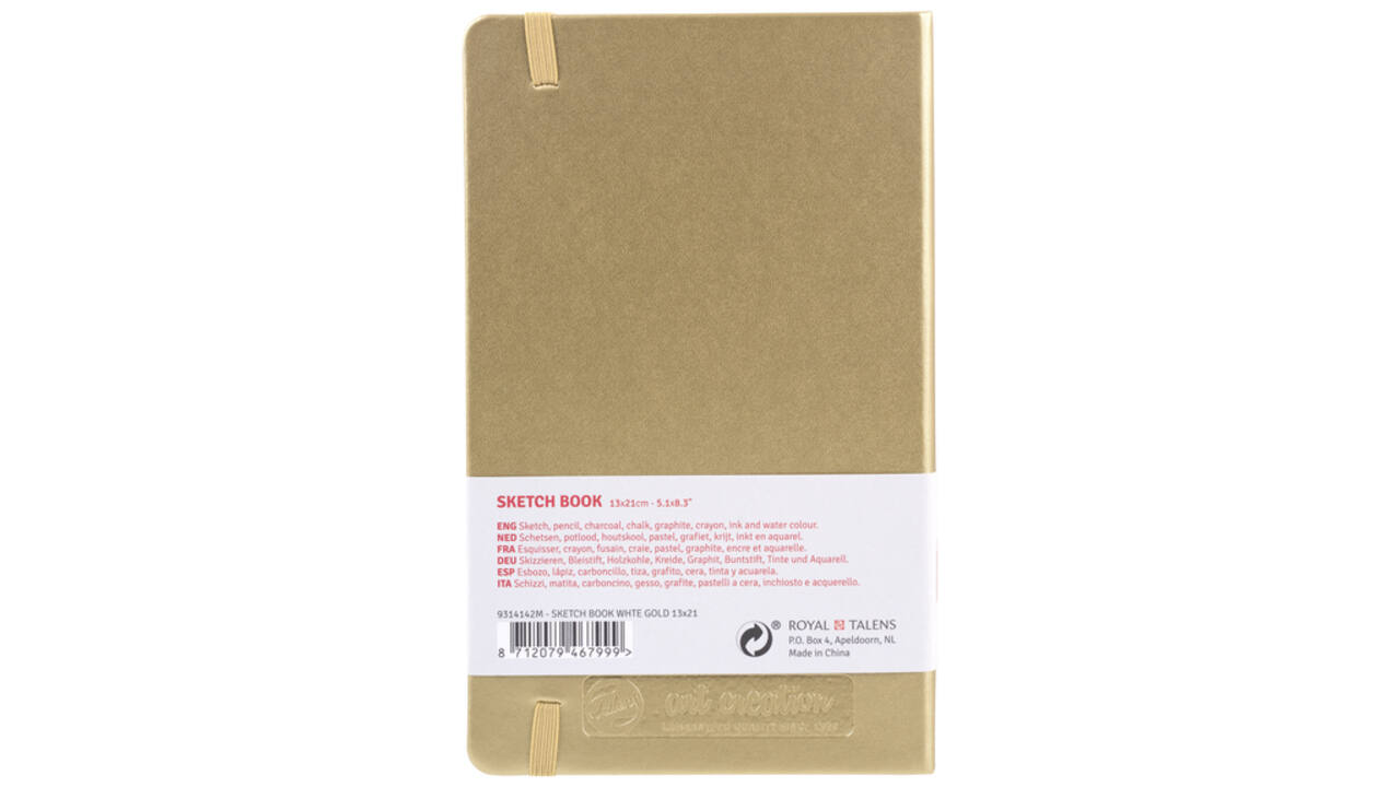 Schetsboek Talens Art Creation goudgeel 13x21cm 140gr 80vel