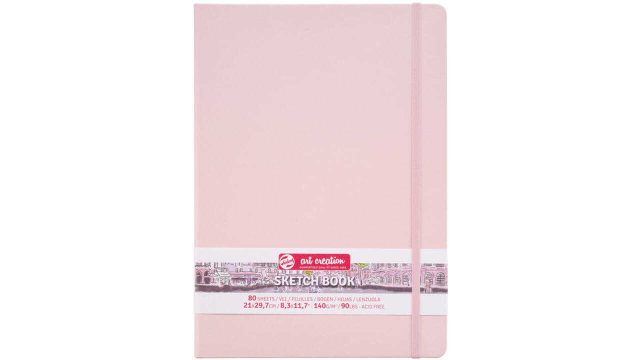 Schetsboek Talens Art Creation roze 21x30cm 140gr 80vel