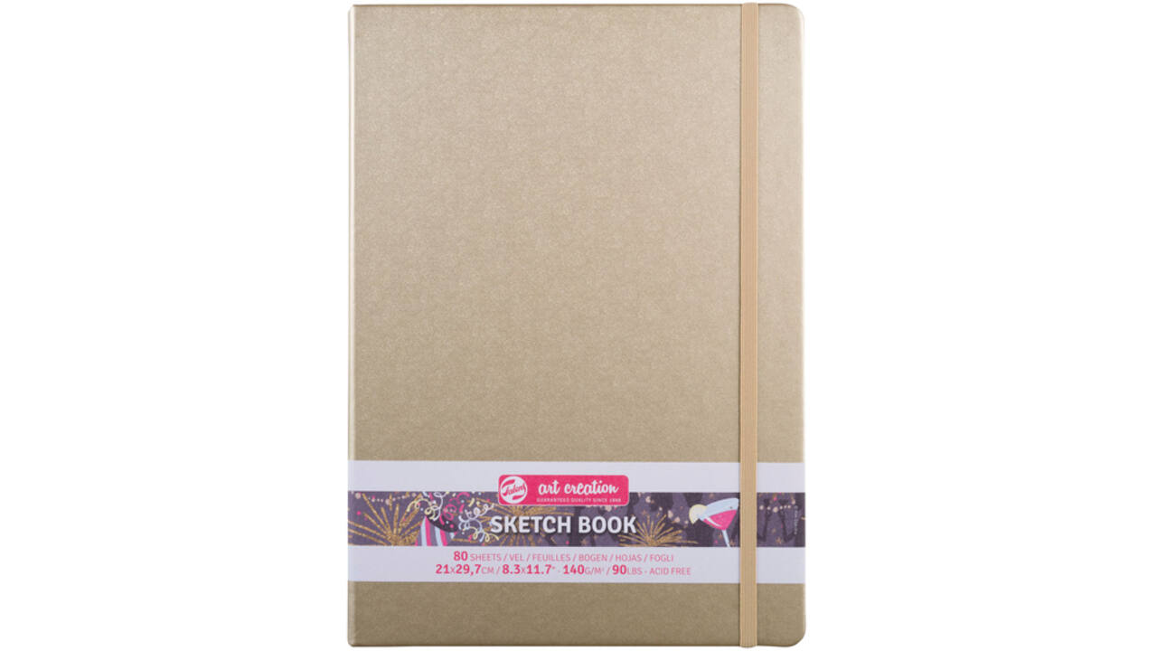 Schetsboek Talens Art Creation goudgeel 21x30cm 140gr 80vel