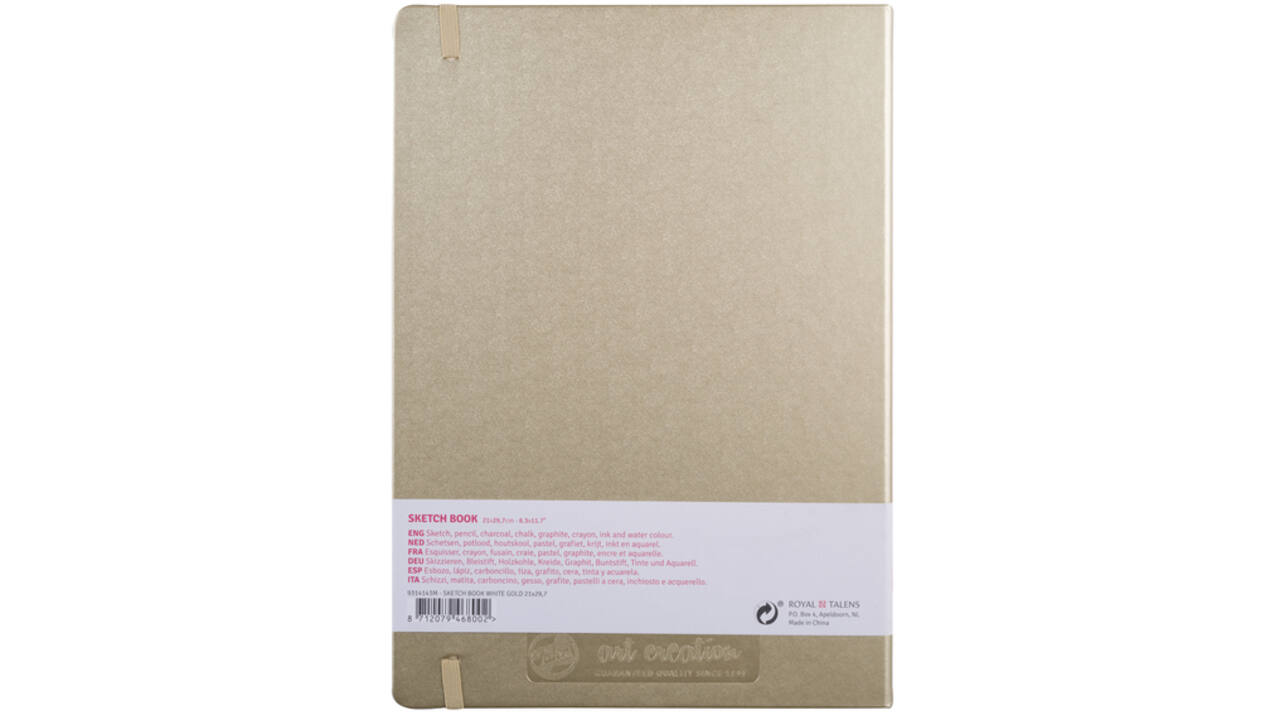 Schetsboek Talens Art Creation goudgeel 21x30cm 140gr 80vel