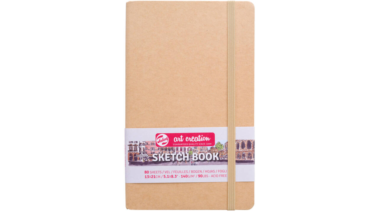 Schetsboek Talens Art Creation kraft 13x21cm 140gr 80vel