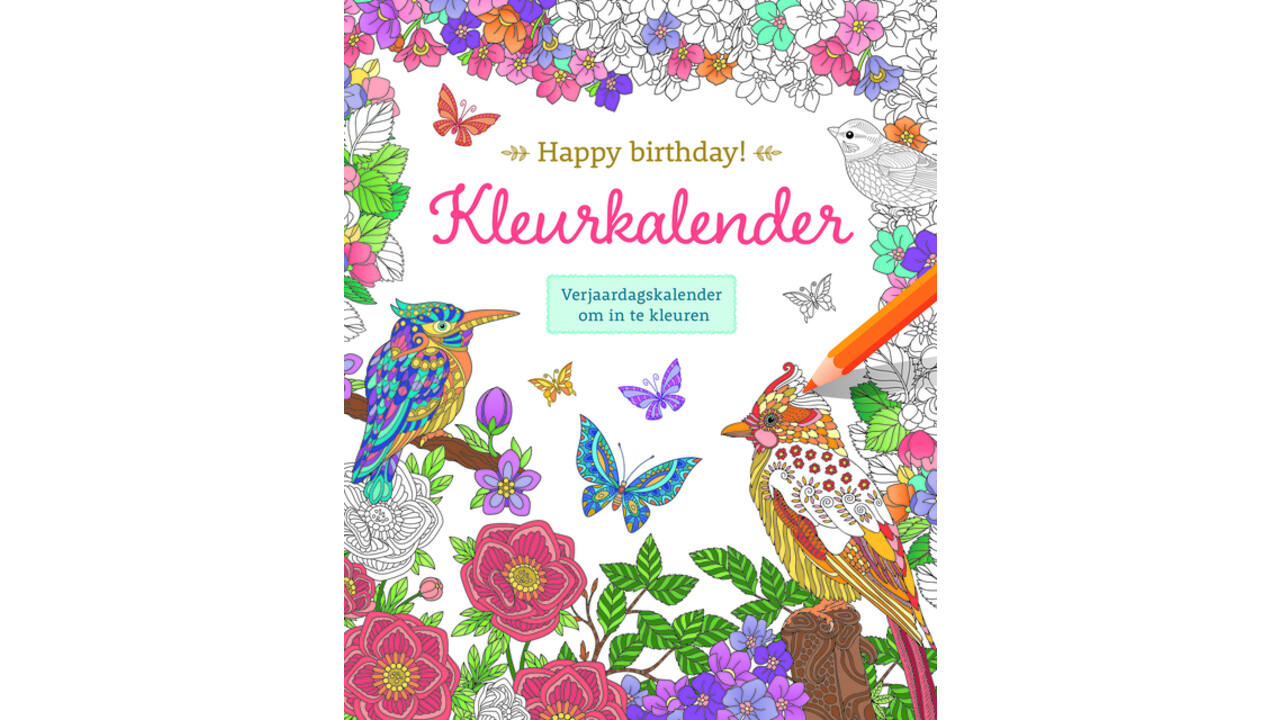 Kleurkalender Deltas Happy birthday
