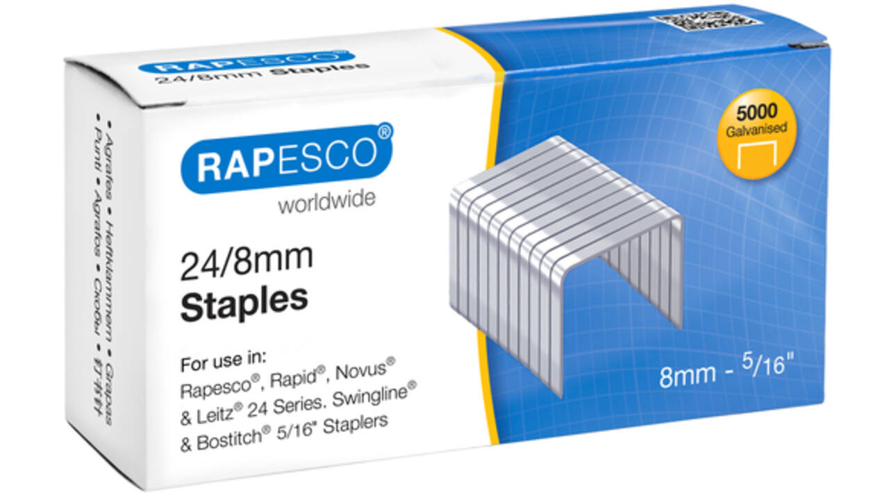Rapesco 24/8mm Verzinkt Nieten (doos 5000)