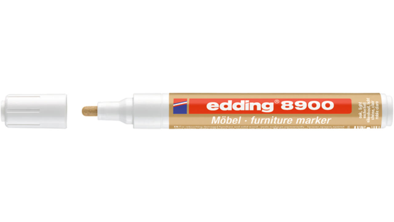 Viltstift edding 8900 meubel rond 1.5-2mm licht eikenhout blister à 1 stuk