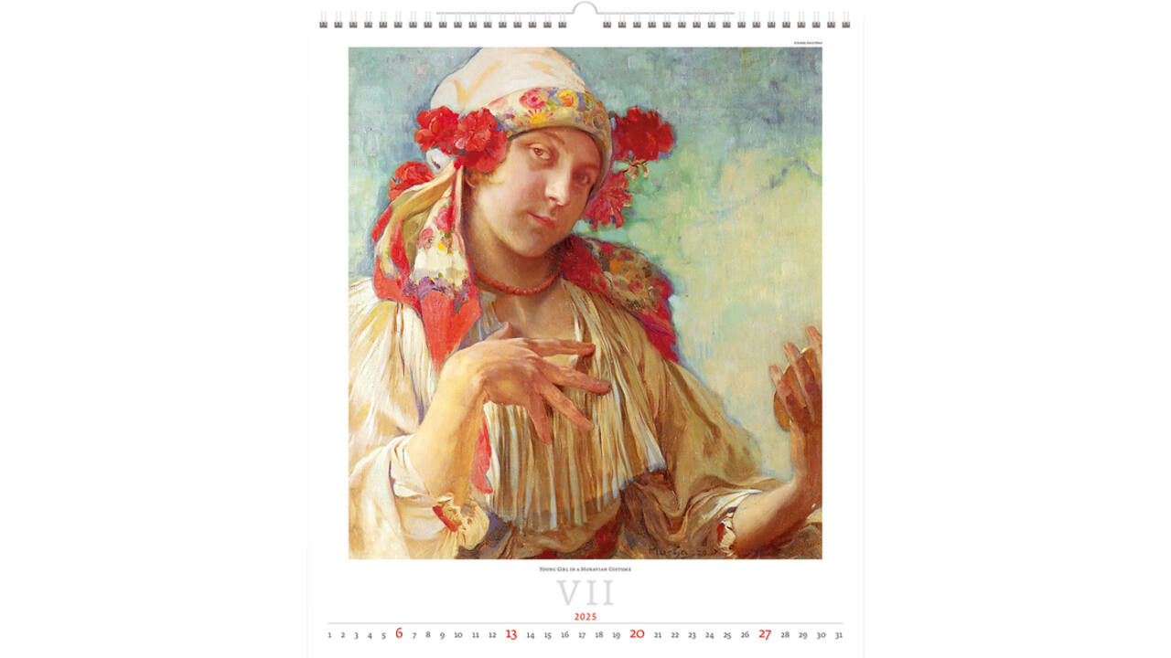 Kalender 2025 Helma 365 34x48.5cm Alfons Mucha