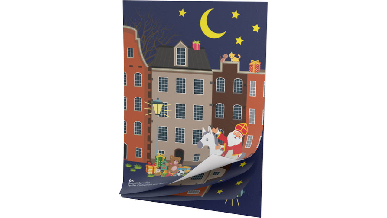 Raamsticker Sint Trippel Trappel