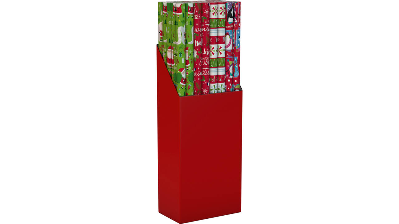 Inpakpapier Design Group Kerst 300x100cm assorti