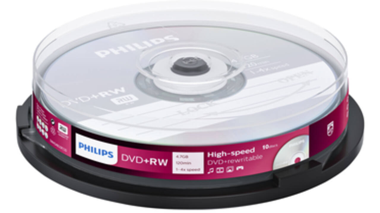 DVD+RW Philips 4.7GB 4x SP (10)