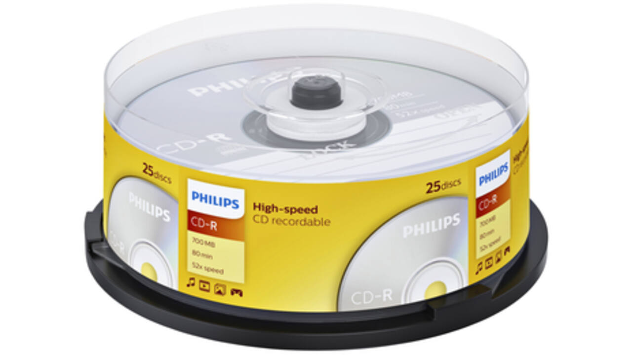 CD-R Philips 80Min 700MB 52x SP (25)