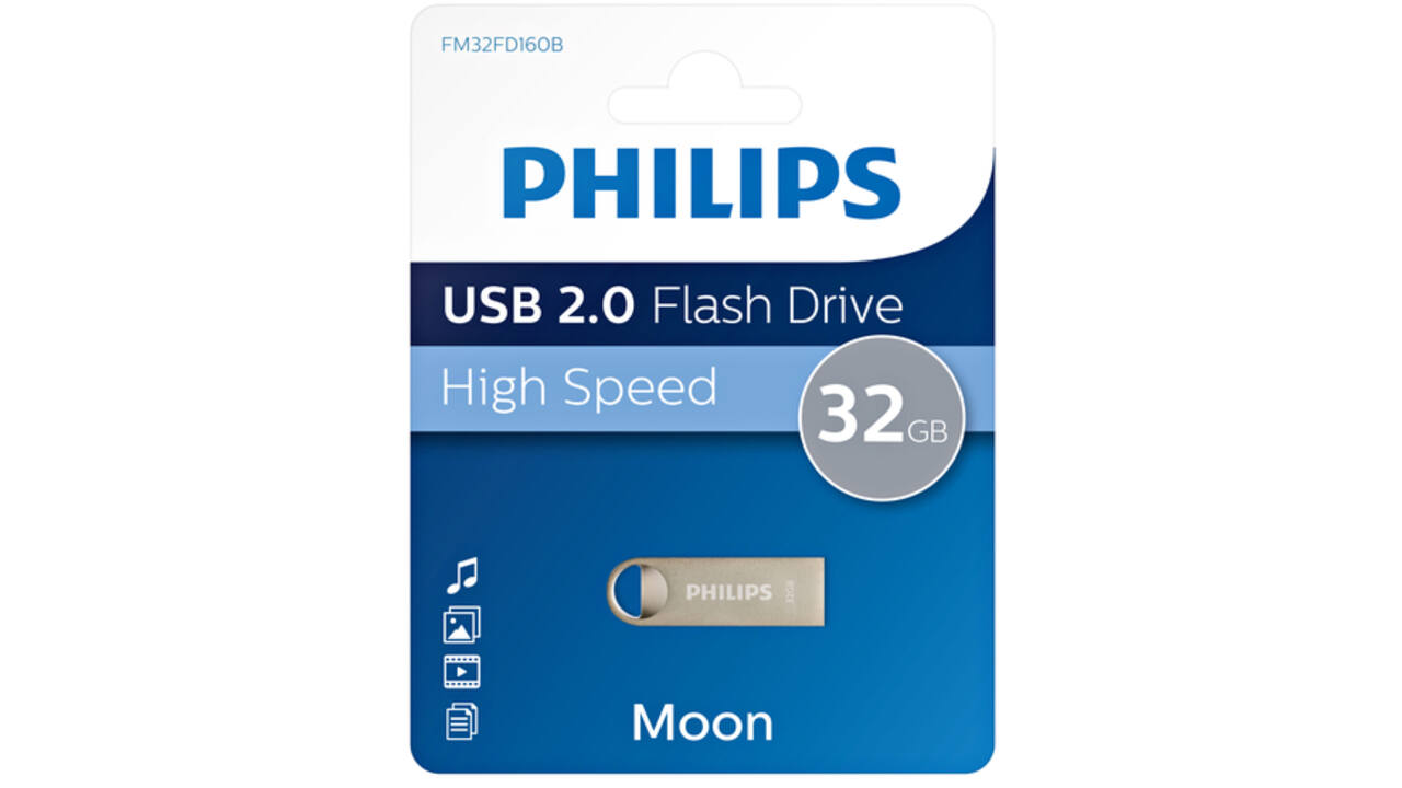 USB-stick 2.0 Philips moon vintage silver 32GB