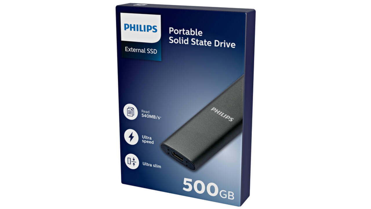 SSD Philips extern ultra speed space grey 500GB