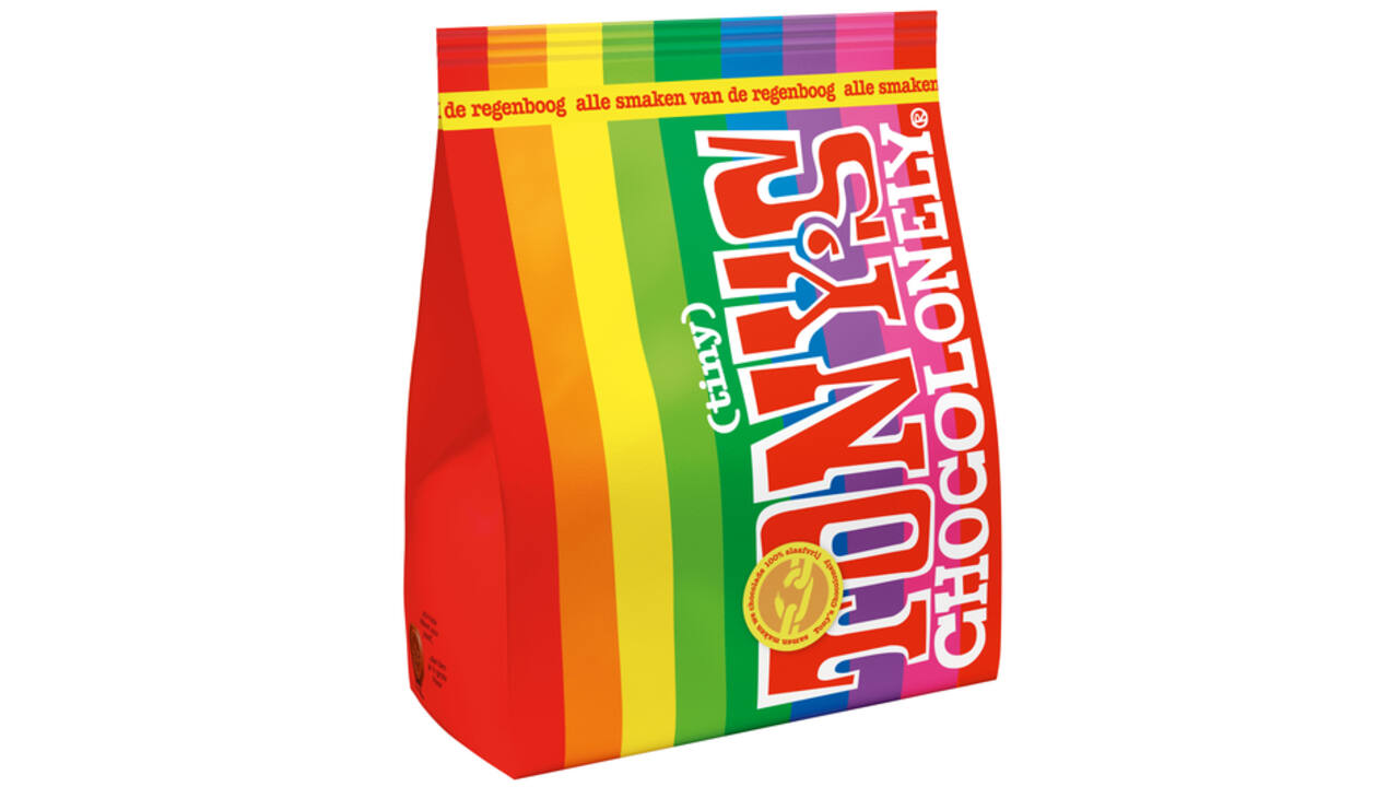 Chocolade Tony's Chocolonely tiny mix zak 135gr