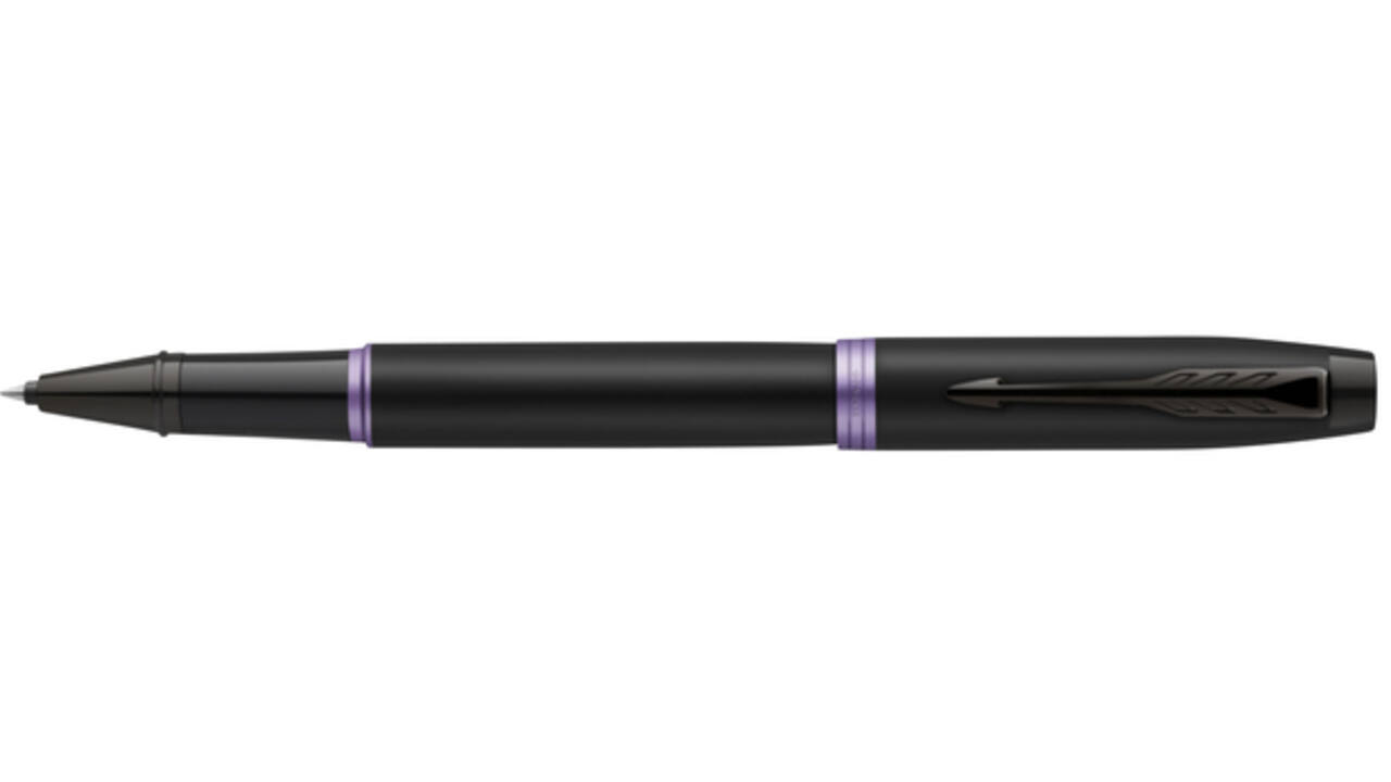 Rollerpen Parker IM black purple vibrant ring fijn