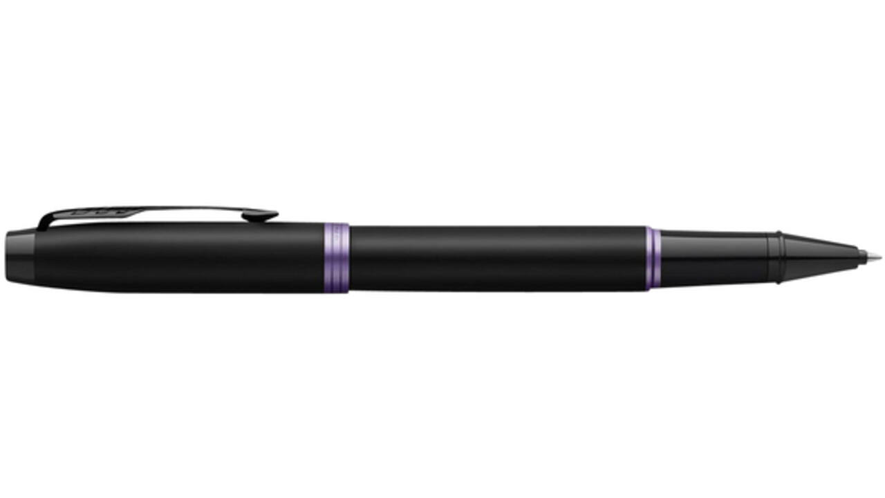 Rollerpen Parker IM black purple vibrant ring fijn