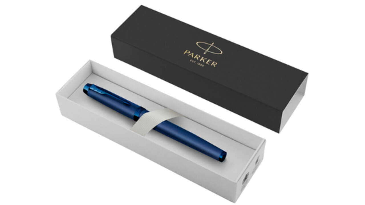Rollerpen Parker IM Monochrome blue fijn