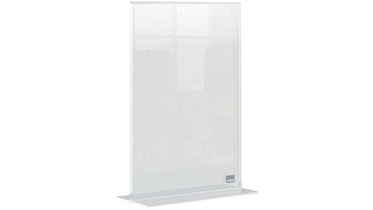 Infobord Nobo Premium Plus A5 acryl vrijstaand