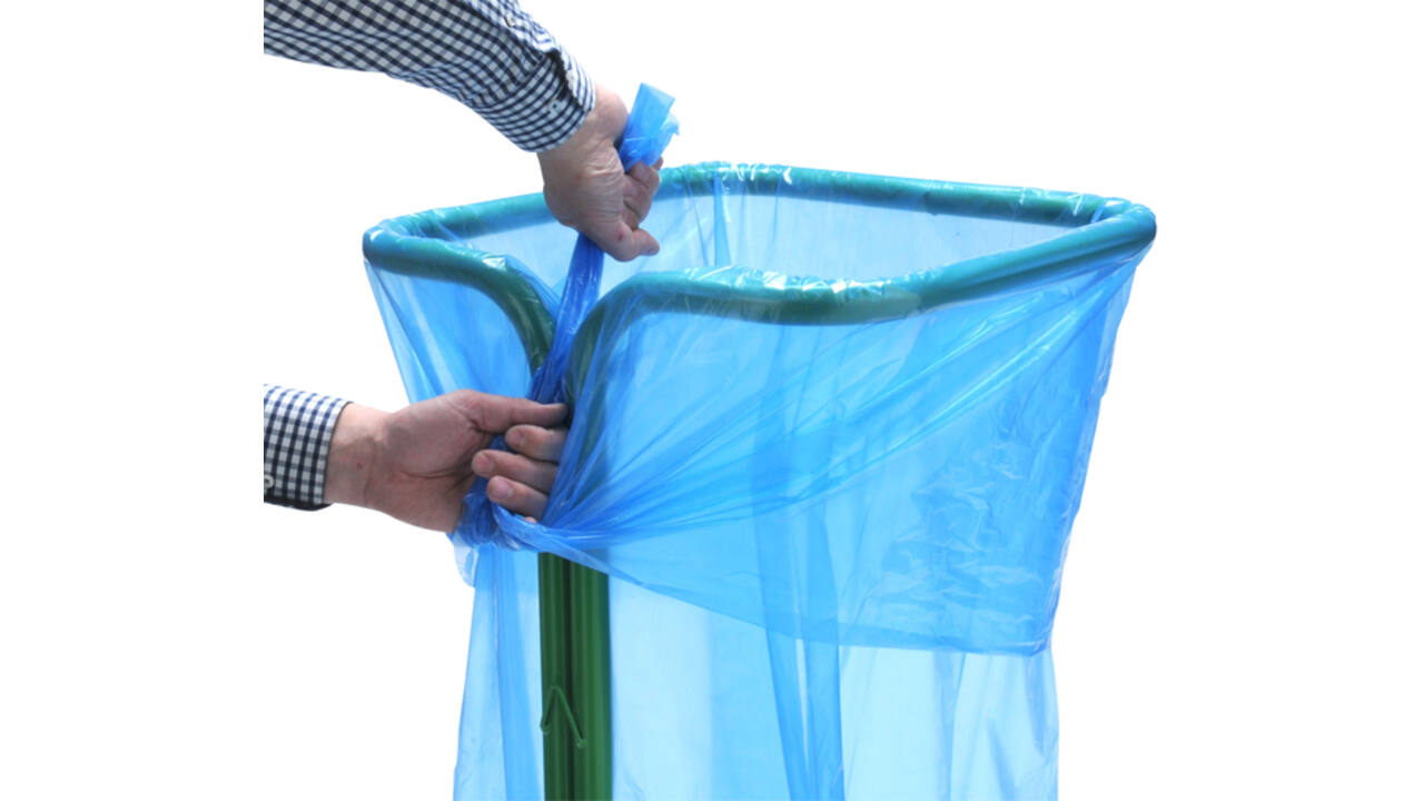 Zakhouder Vepa Bins zelfklemmend 400 liter groen