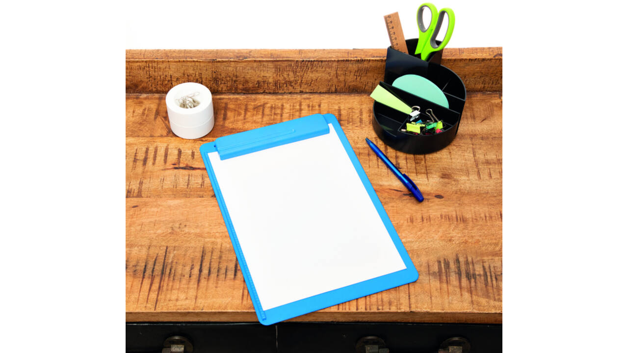 Klembord MAULgo uni recycled A4 staand blauw