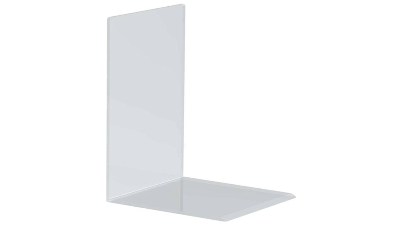 Boekensteun MAUL acryl 16x15x21cm set 2 glashelder