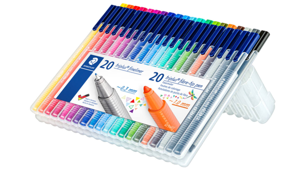 Viltstift en fineliner Staedtler Triplus 323 en 334 assorti