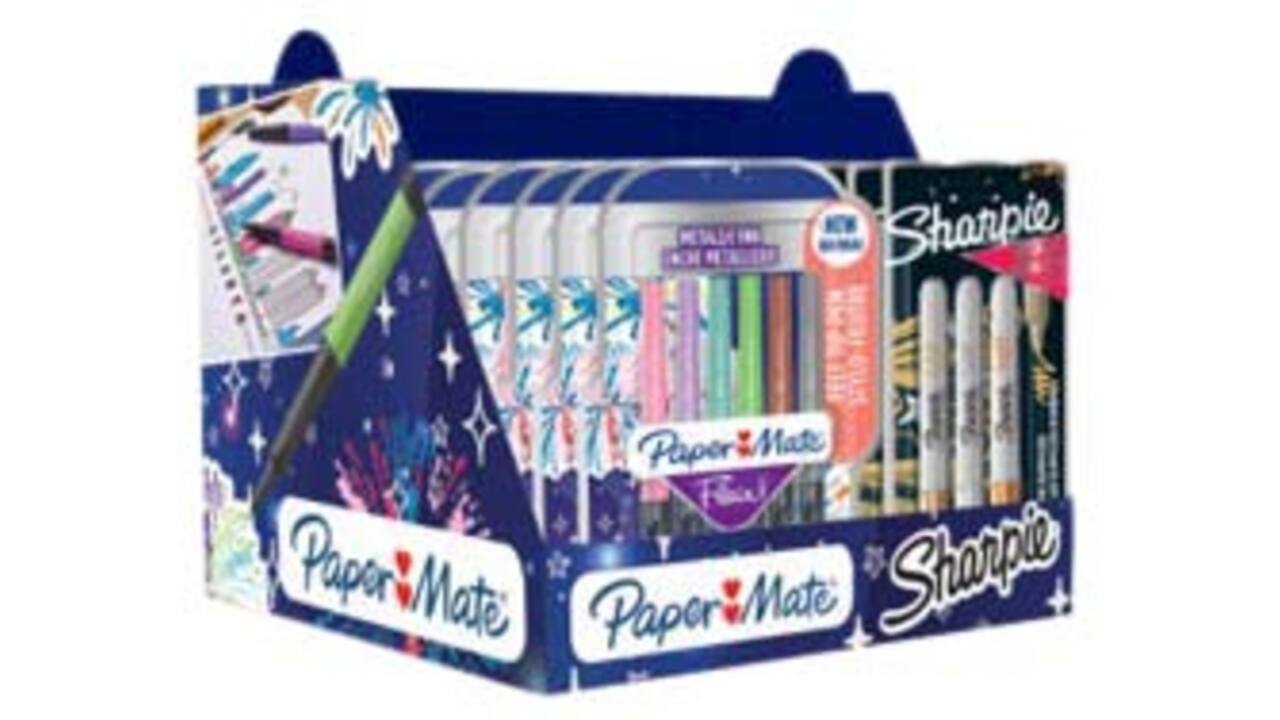 Viltstift Sharpie en Paper Mate Flair metallic assorti
