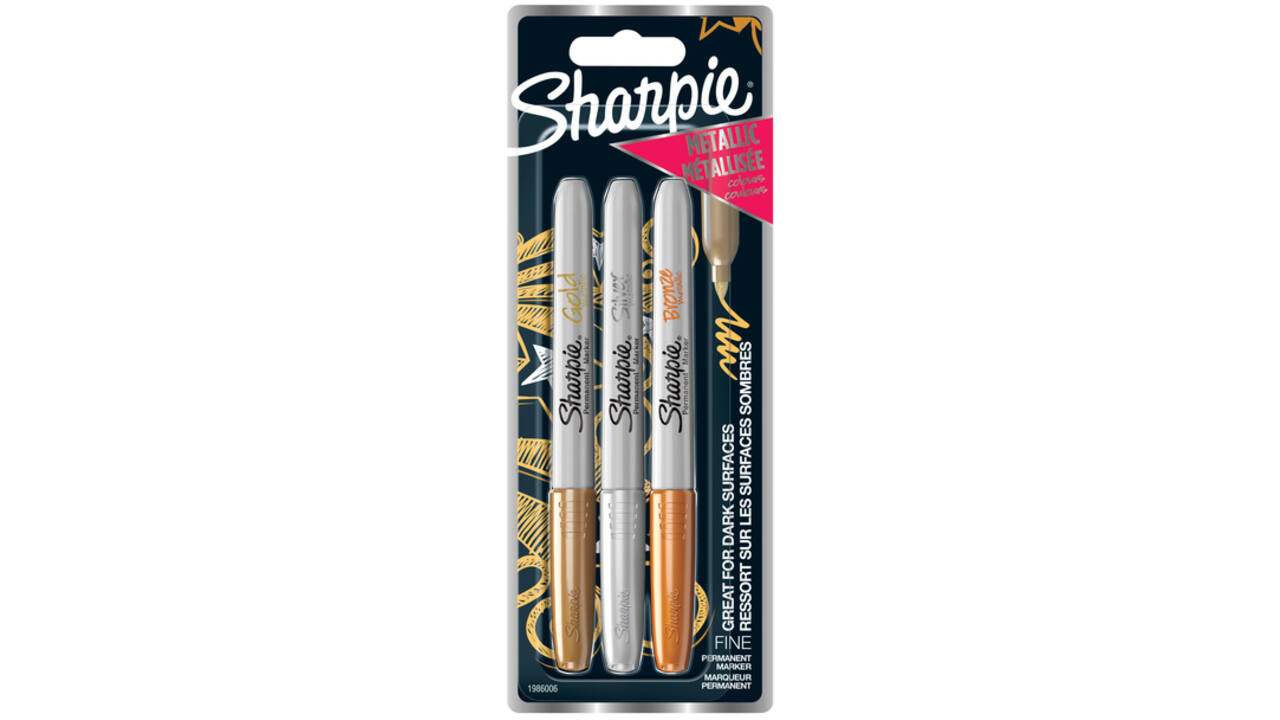 Viltstift Sharpie en Paper Mate Flair metallic assorti
