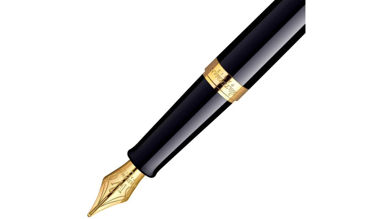 Vulpen Waterman Hémisphère black lacquer GT medium