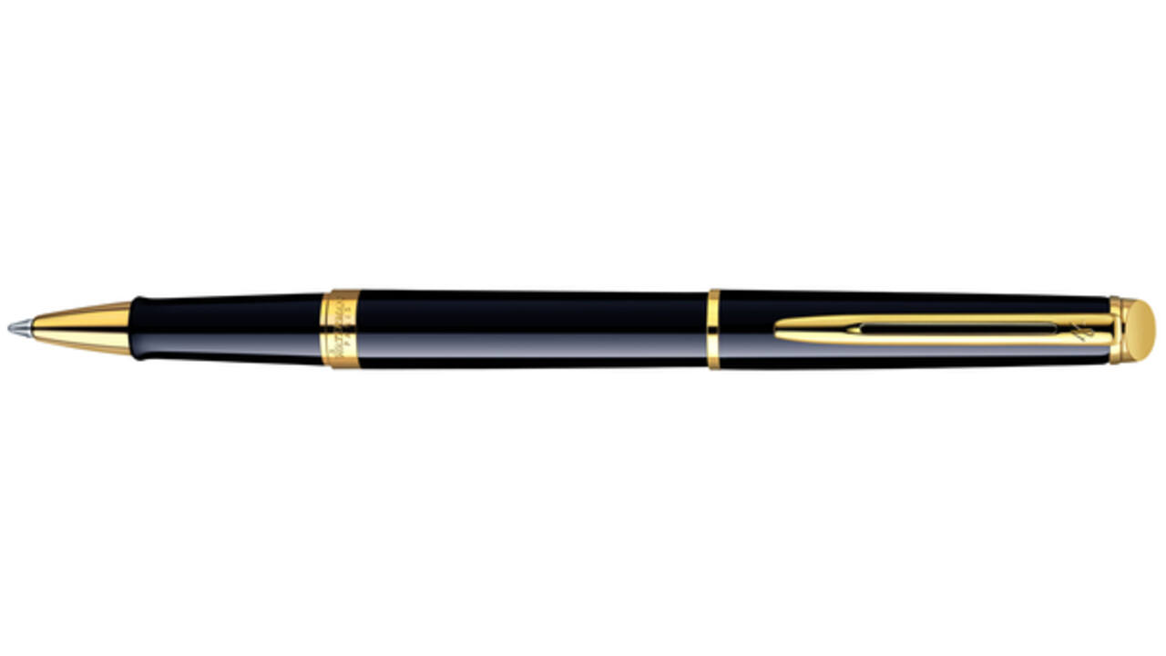 Rollerpen Waterman Hémisphère black lacquer GT fijn
