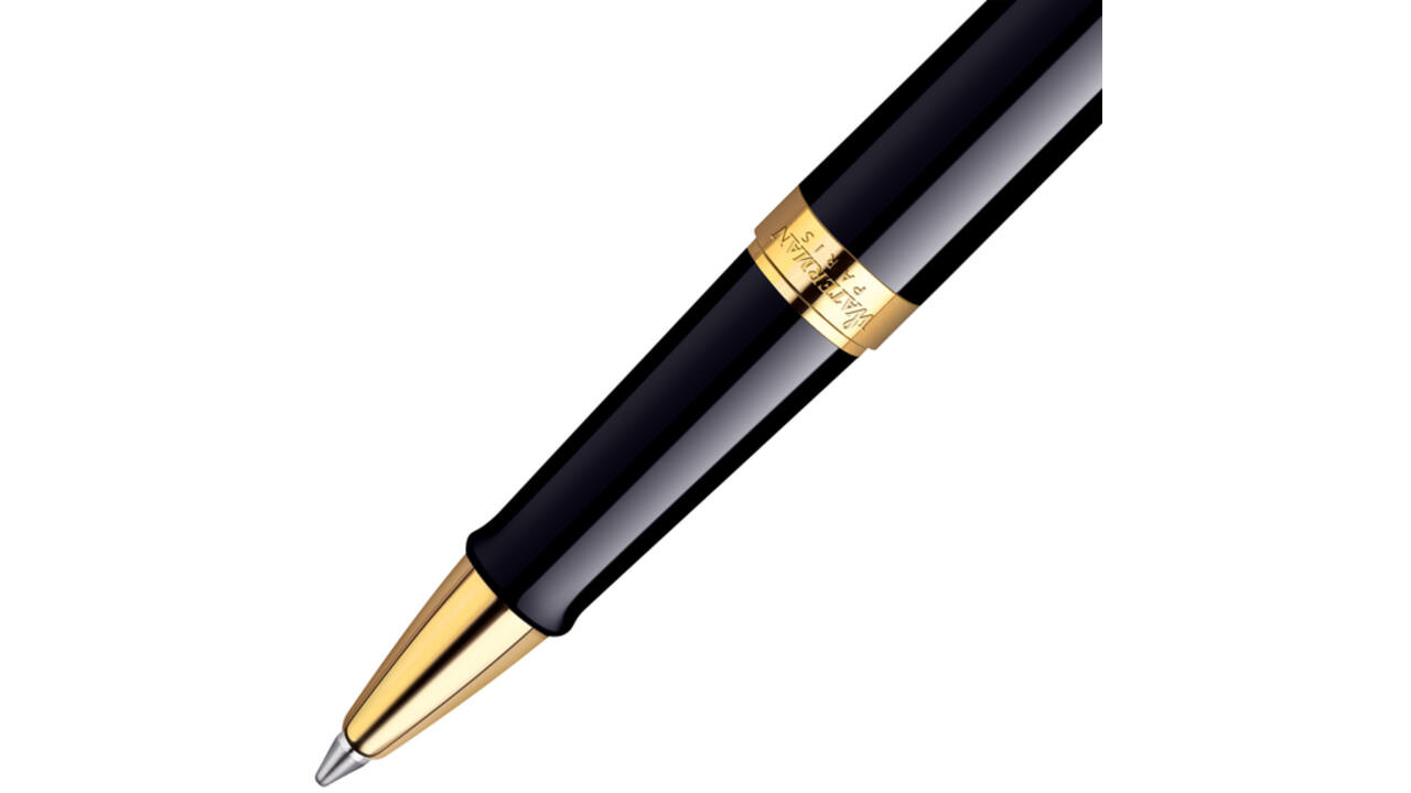 Rollerpen Waterman Hémisphère black lacquer GT fijn