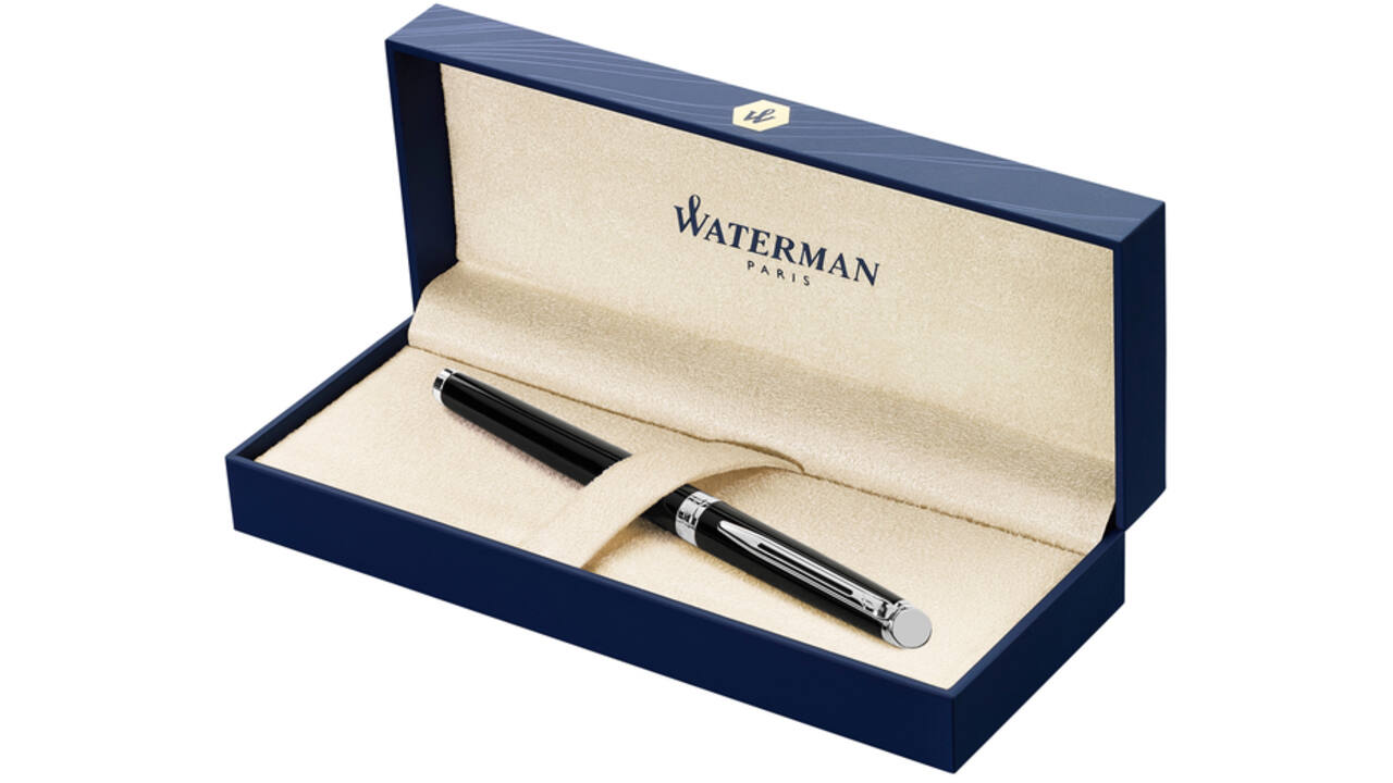 Rollerpen Waterman Hémisphère black lacquer CT fijn