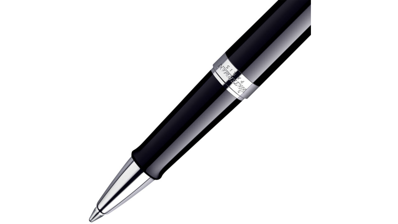 Rollerpen Waterman Hémisphère black lacquer CT fijn