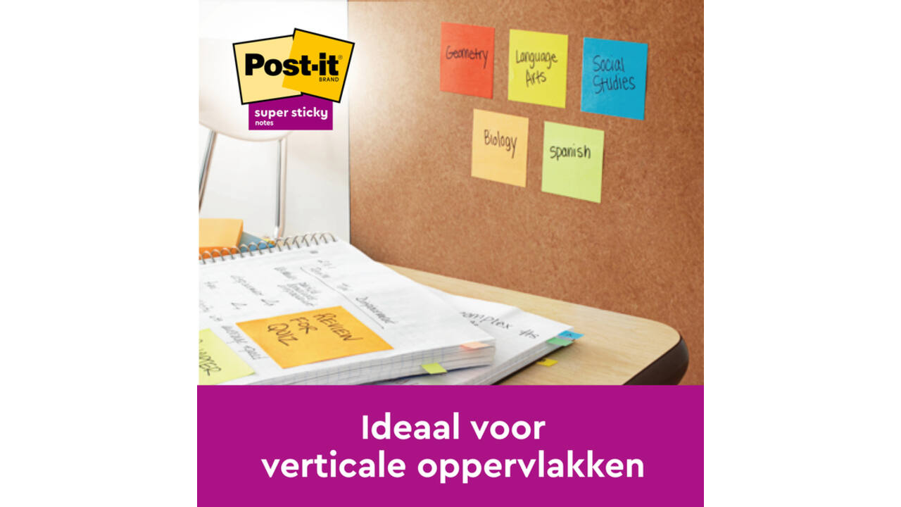 Memoblok Post-it Z-Notes R330 Super Sticky 76x76mm Soulful