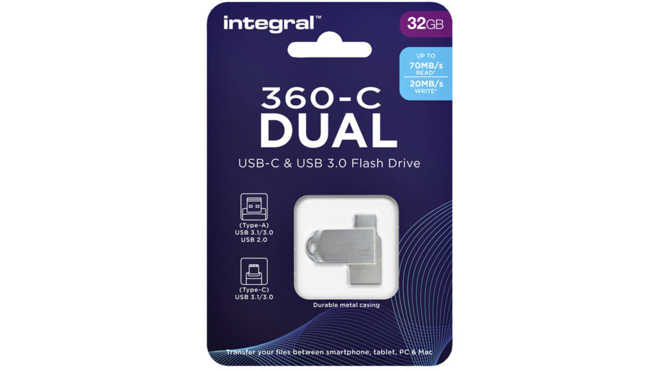 USB-stick Integral 3.0 USB-360-C Dual 32GB