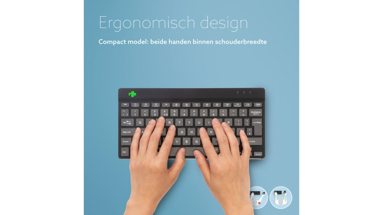 Toetsenbord R-Go Ergonomisch Compact Break QWERTY