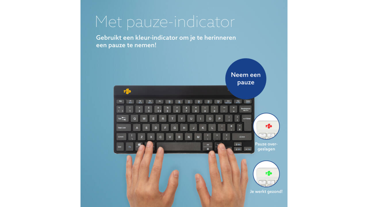 Toetsenbord R-Go Ergonomisch Compact Break QWERTY