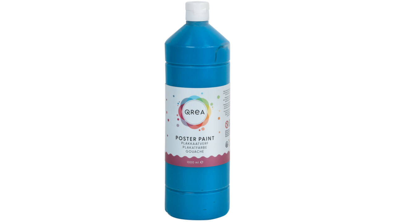 Plakkaatverf Qrea blauw 1000ml