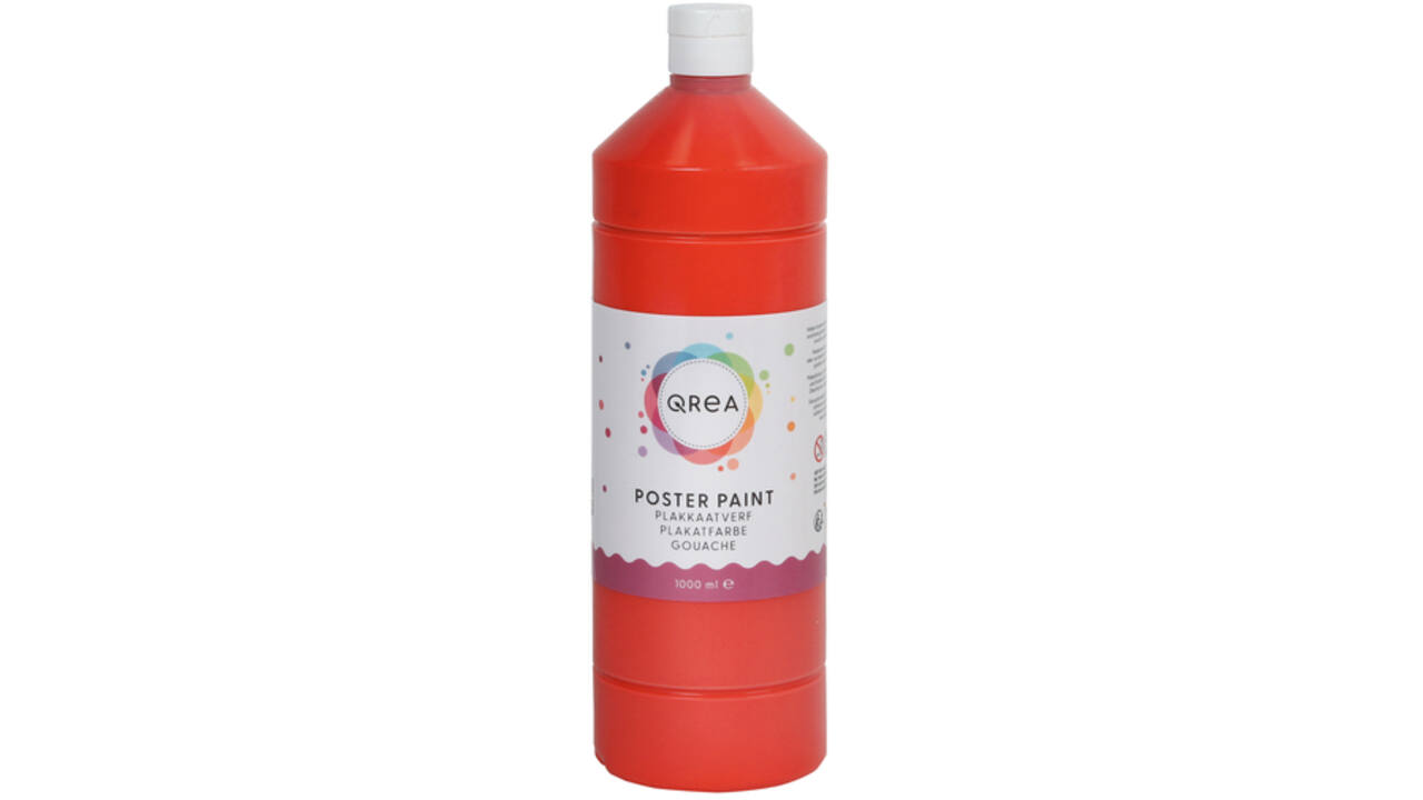 Plakkaatverf Qrea lichtrood 1000ml