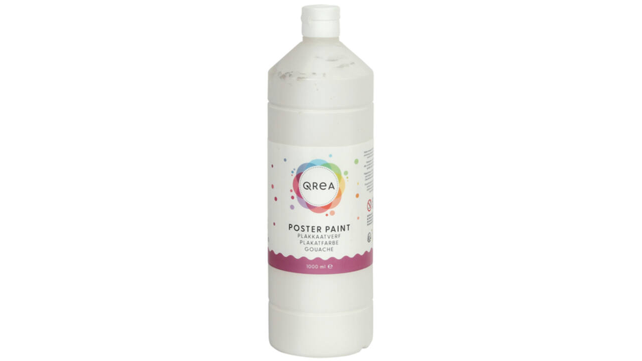 Plakkaatverf Qrea wit 1000ml