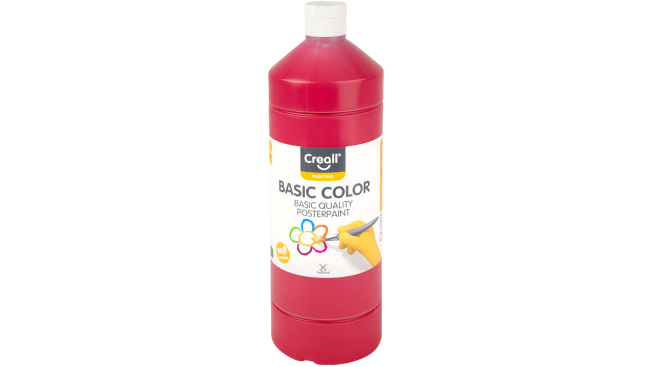 Plakkaatverf Creall basic donkerrood 1000ml