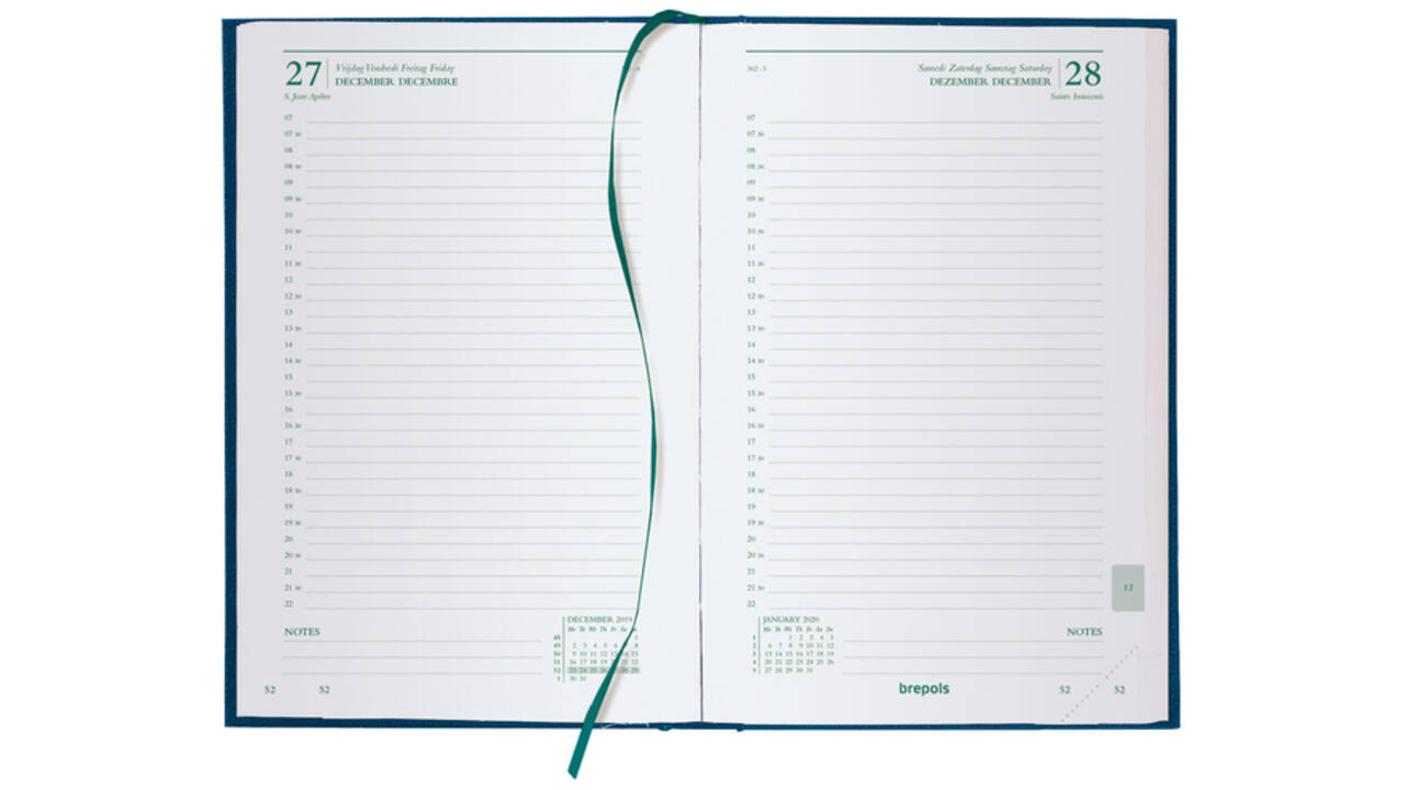 Agenda 2025 Brepols Ecoday Kazar 1dag/1pagina blauw
