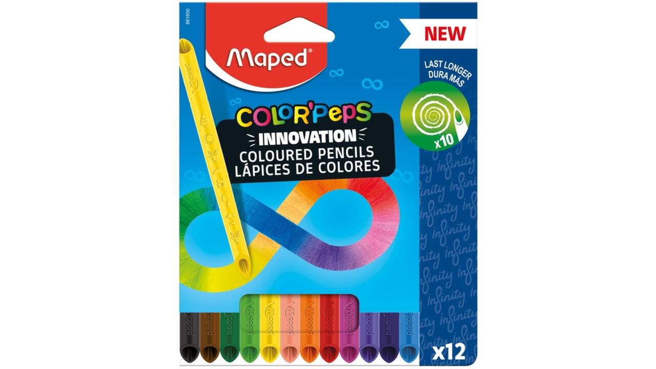 Kleurpotlood Maped Color'Peps Infinity doos à 12 kleuren