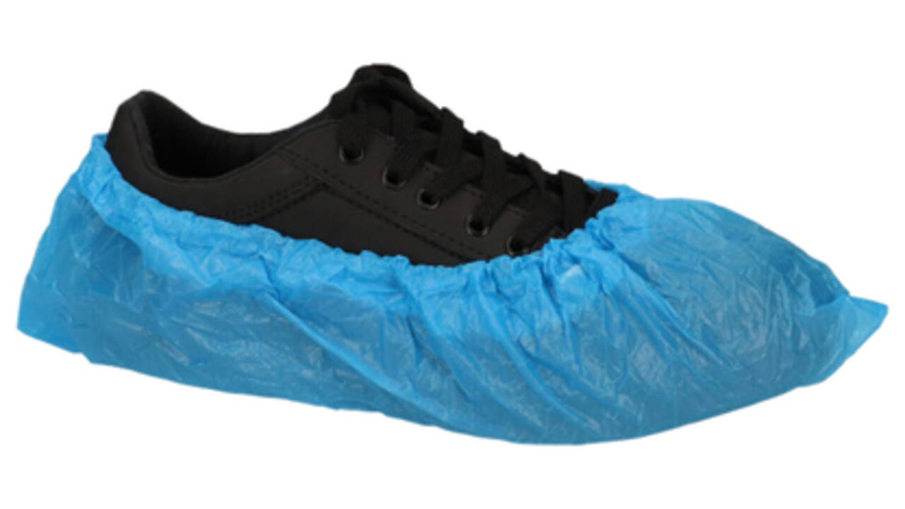 Schoenovertrek CMT 40mu geruwd maat 36-46 CPE blauw