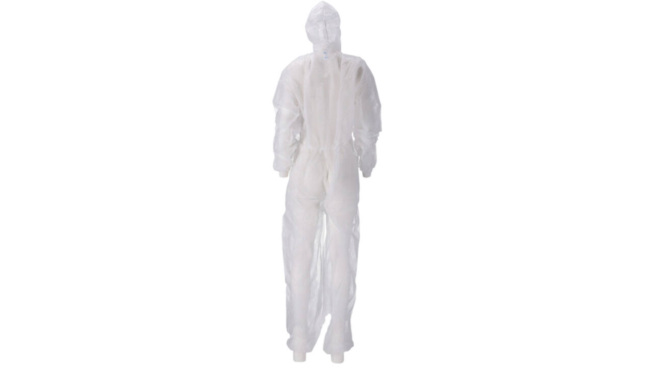 Overall CMT XXL non-woven ritssluiting PP wit