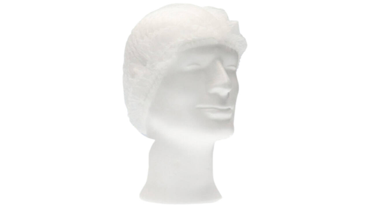 Haarnet CMT clip non-woven L 53cm PP wit