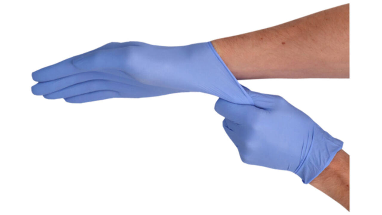 Handschoen CMT S soft nitril violet