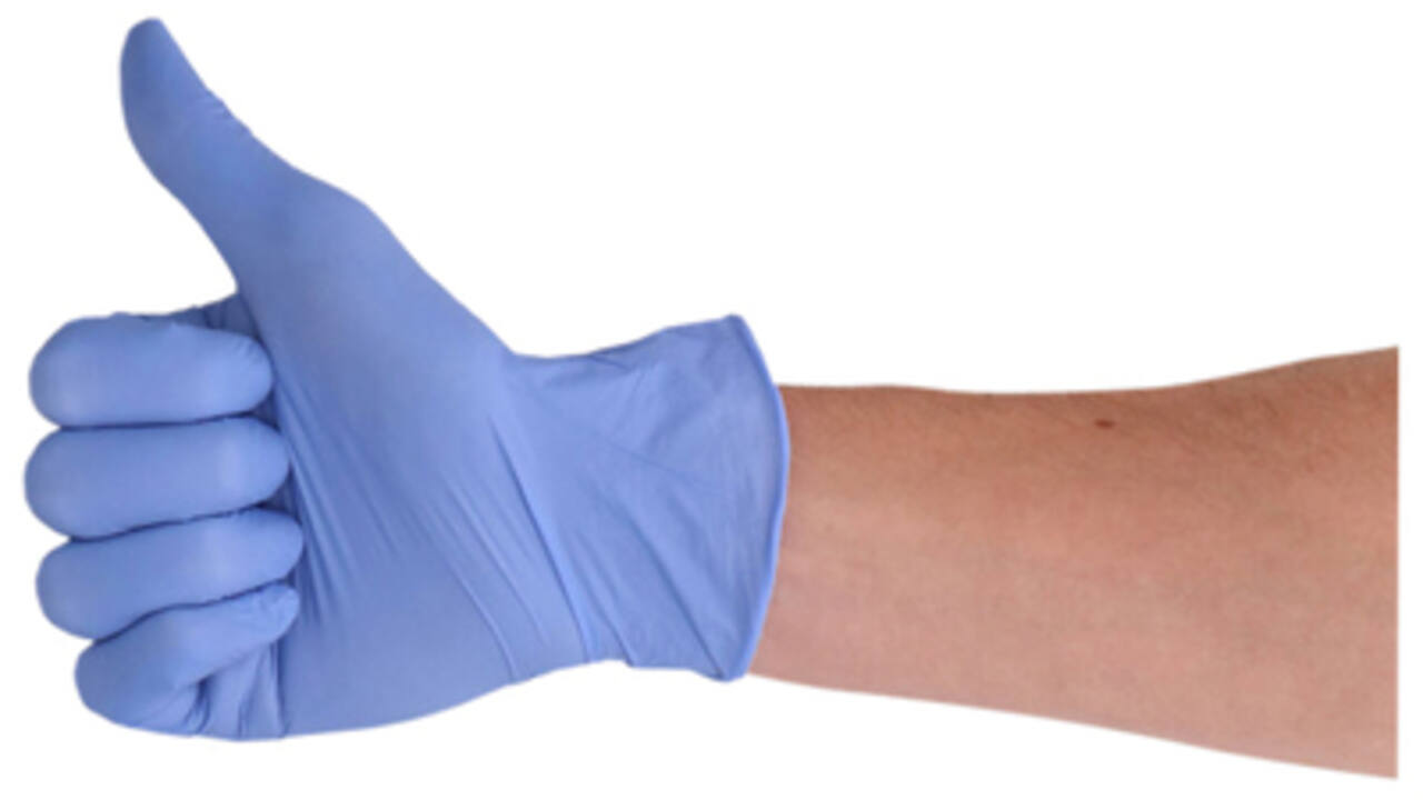 Handschoen CMT S soft nitril violet