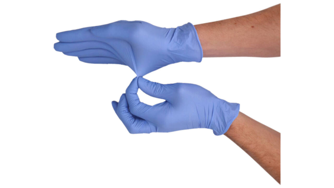 Handschoen CMT S soft nitril violet