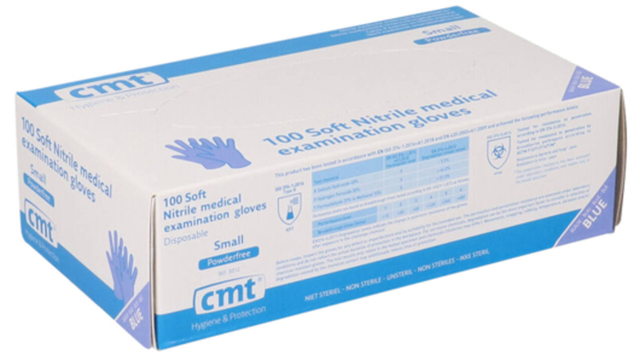 Handschoen CMT S soft nitril violet