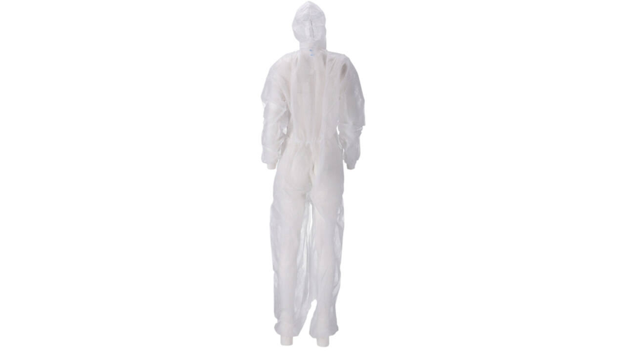 Overall CMT L non-woven ritssluiting PP wit