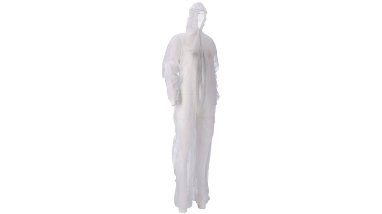 Overall CMT L non-woven ritssluiting PP wit